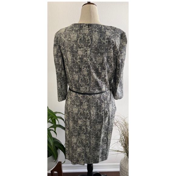 MM.LaFleur Textured Belted Dress NWT Size 16 - Picture 2 of 9
